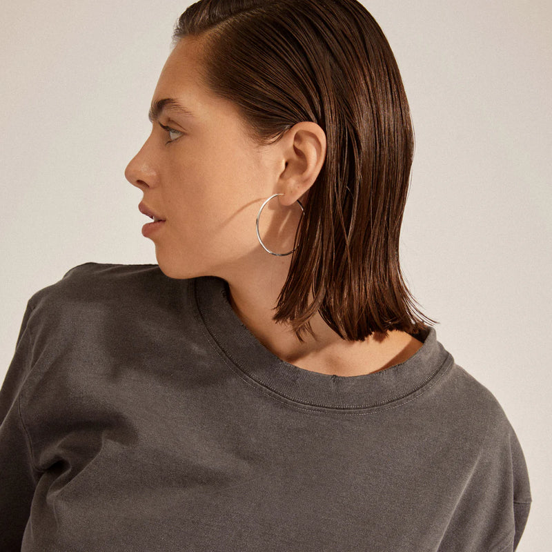 Pilgrim | April Medium Hoop Earrings - Silver Plated