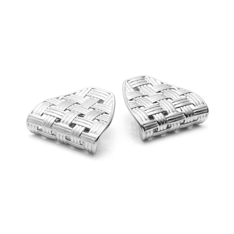 Silk & Steel Lattice Earring