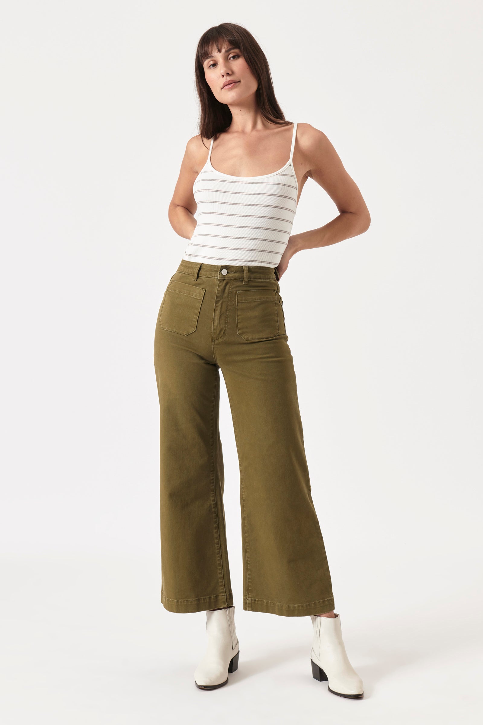 Rolla's Sailor Jean - Army Green