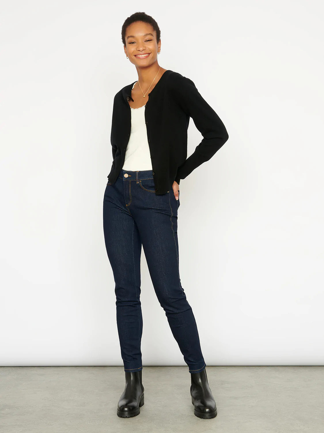 Cocoa Cashmere Essential Cardigan