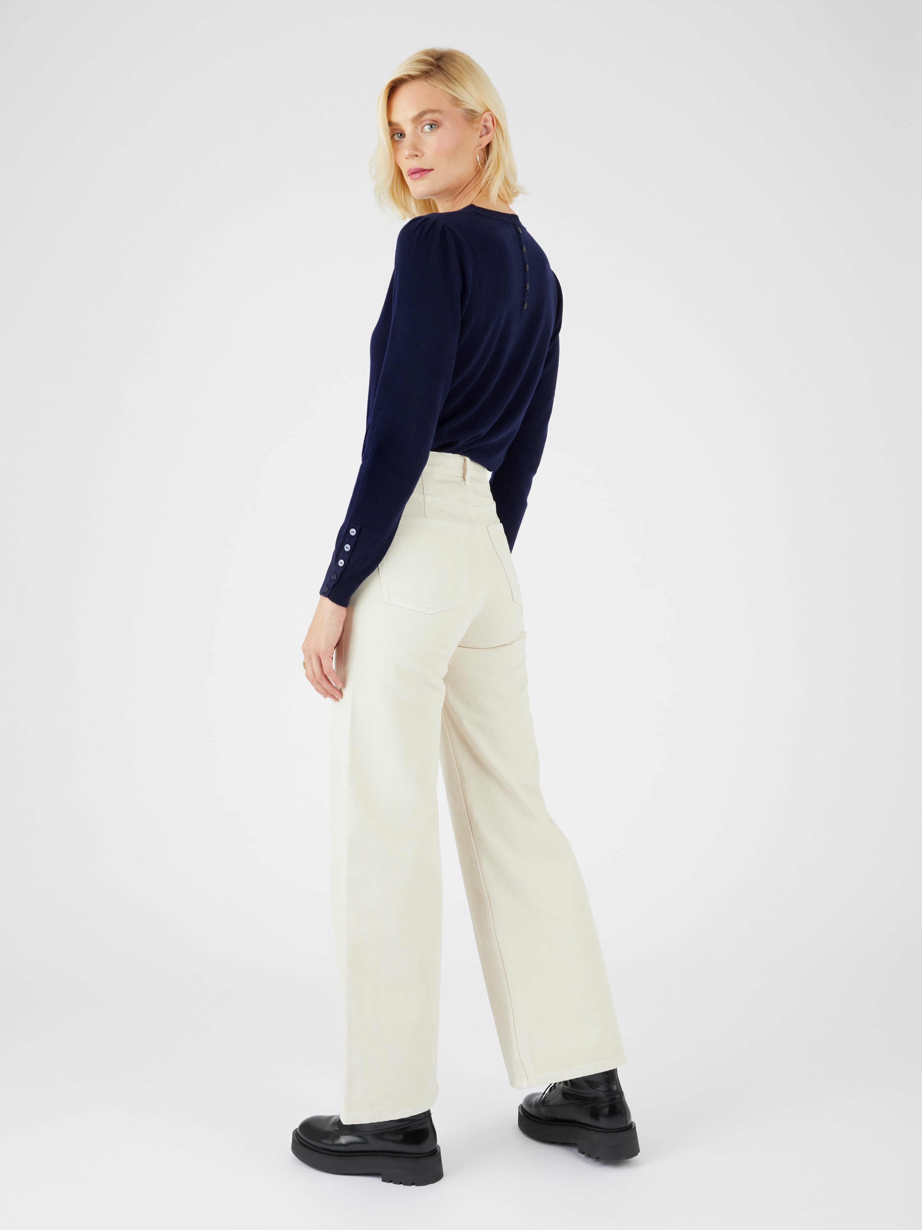 Essential Crew Neck Jumper by Cocoa Cashmere